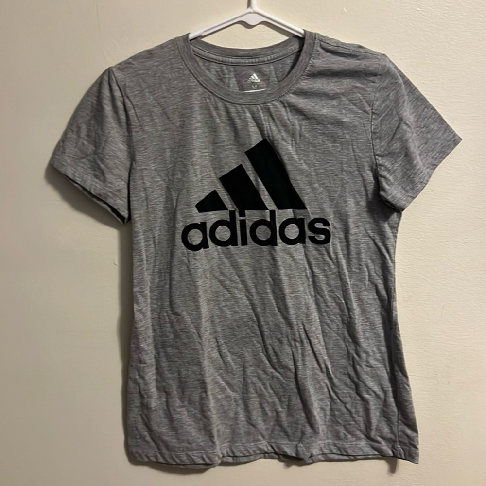 Adidas, size medium, grey t shrir.